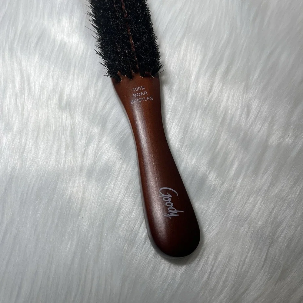 VTG Goody‎ Wooden Hair Brush 100% Boar Bristles Collectable